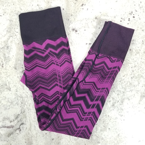 Lululemon Leggings Ebb To Street Pant Heathered Regal Plum Chevron leggins - Picture 5 of 12